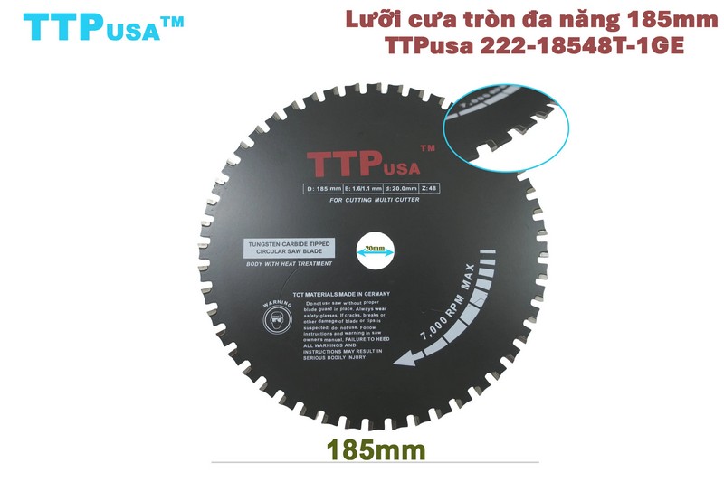  Lưỡi cắt đa năng 185mm TTPusa 222-18548T-1GE