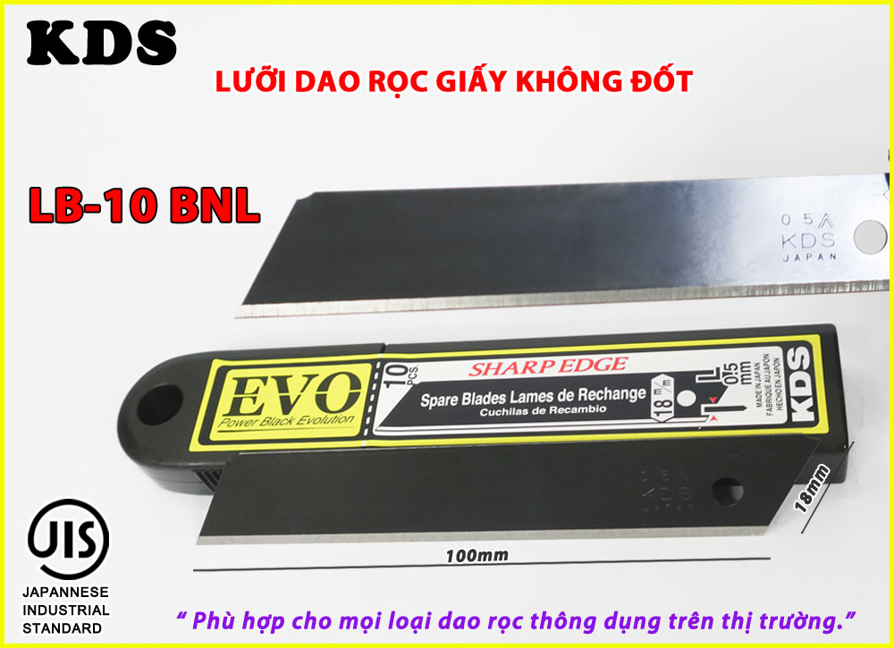 LƯỠI DAO CHO DAO L-22 KDS LB-10BNL (ĐEN)