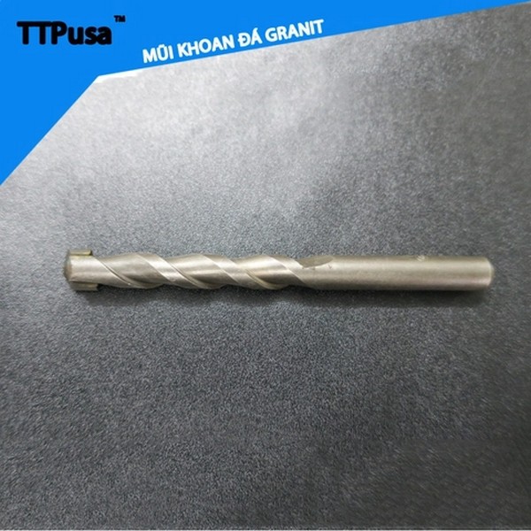 Mũi khoan đá Granit và sắt thép thường TTPusa - Mũi khoan Tungsten - Thân CRMO Mã 203-040075-2
