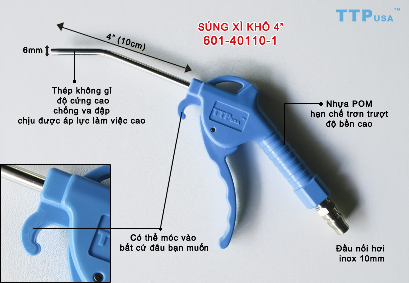 Súng xịt khô 4" TTPusa 601-40110-1