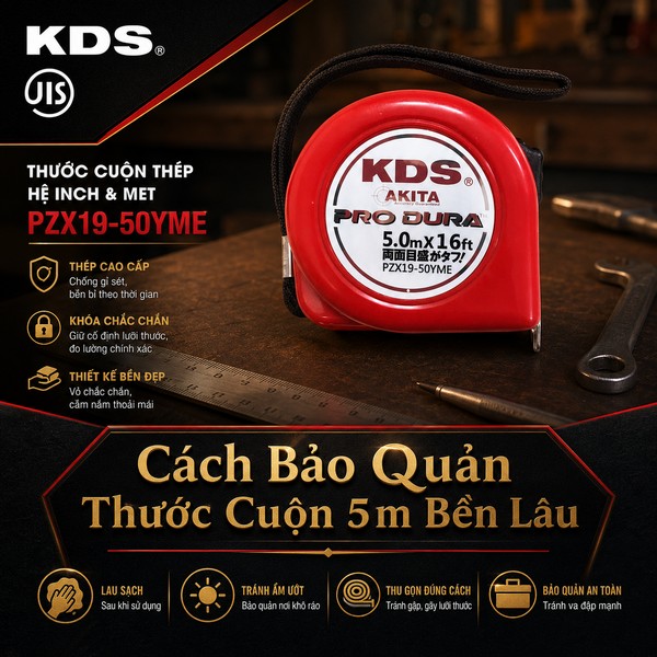 Cách Bảo Quản Thước Cuộn 5m Bền Lâu