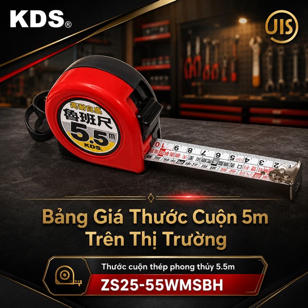 Bảng Giá Thước Cuộn 5m Trên Thị Trường