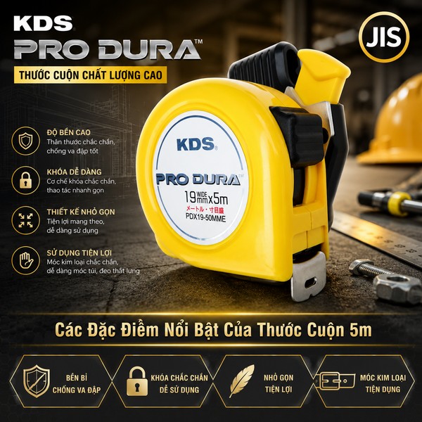 Các Đặc Điểm Nổi Bật Của Thước Cuộn 5m