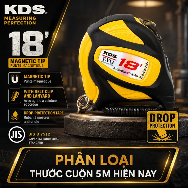 Phân Loại Thước Cuộn 5m Hiện Nay