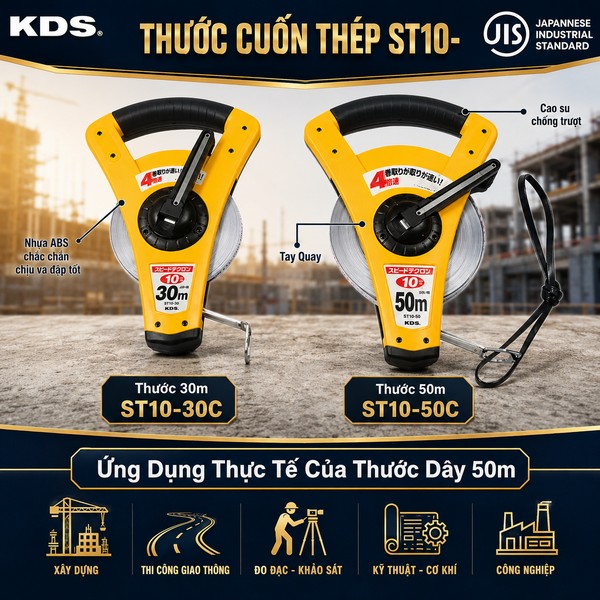 Ứng Dụng Thực Tế Của Thước Dây 50m