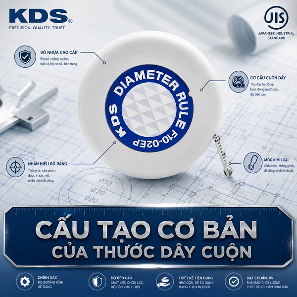 Cấu Tạo Cơ Bản Của Thước Dây Cuộn