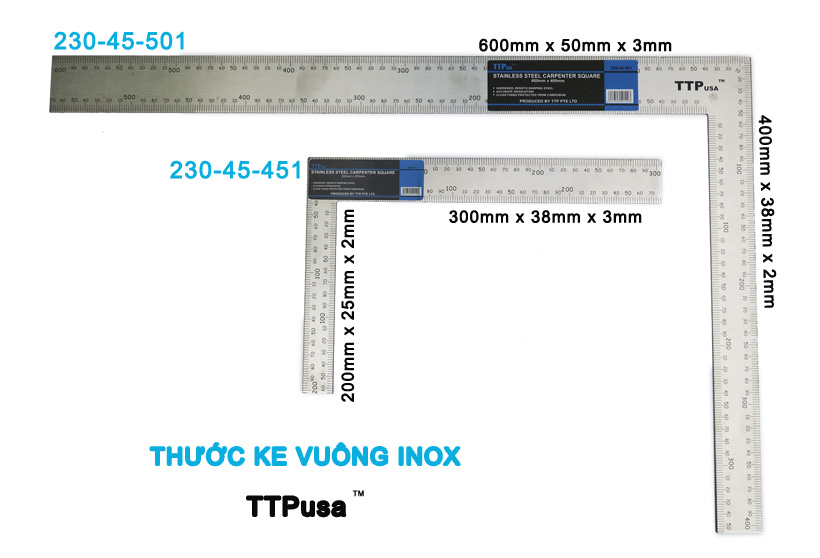 THƯỚC KE VUÔNG INOX TTPUSA