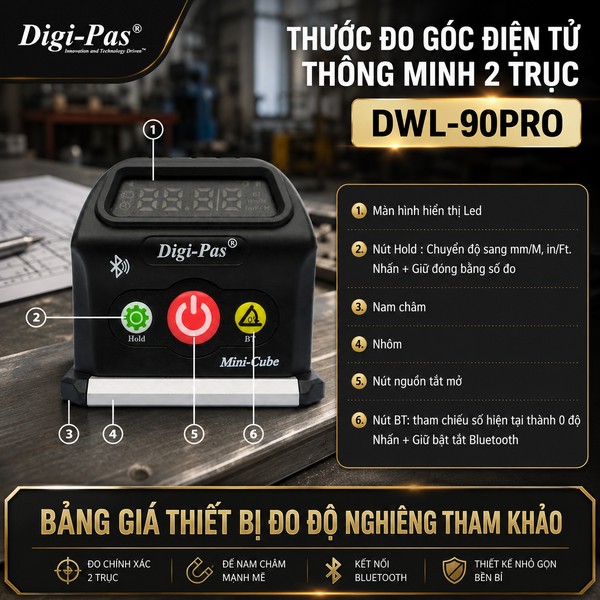 Bảng Giá Thiết Bị Đo Độ Nghiêng Tham Khảo