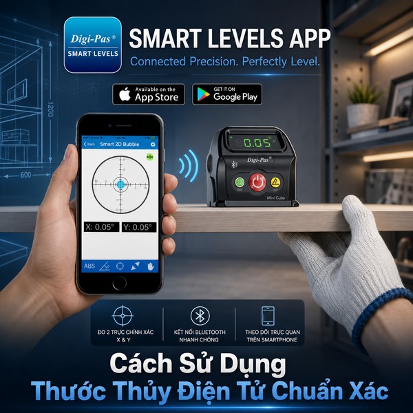 Cách Sử Dụng Thước Thủy Điện Tử Chuẩn Xác