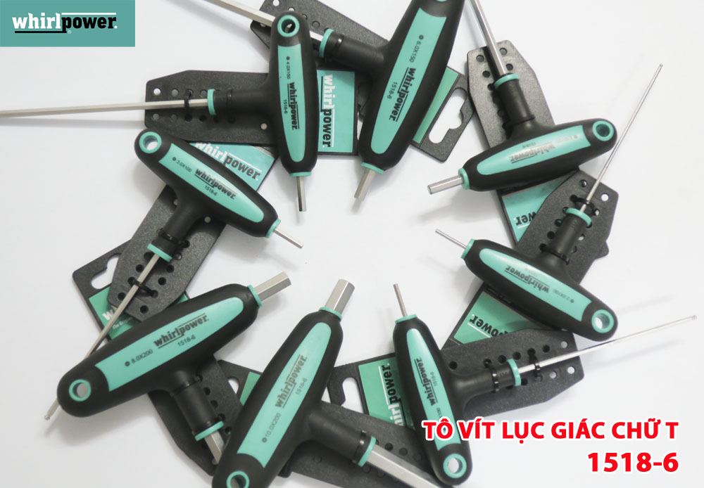 Tô vít lục giác chữ T (đầu bi) Whirlpower 1518-6