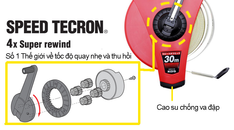 Hình ảnh thước cuộn sợi thủy tinh dùng đo đất ngoài trời