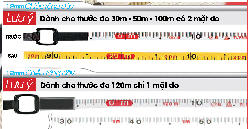 So sánh thước cuộn sợi thủy tinh và thước cuộn thép