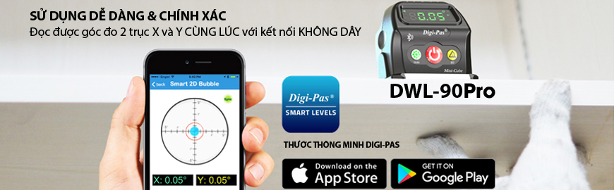 Thước thủy thông minh Digi-Pas DWL-90E