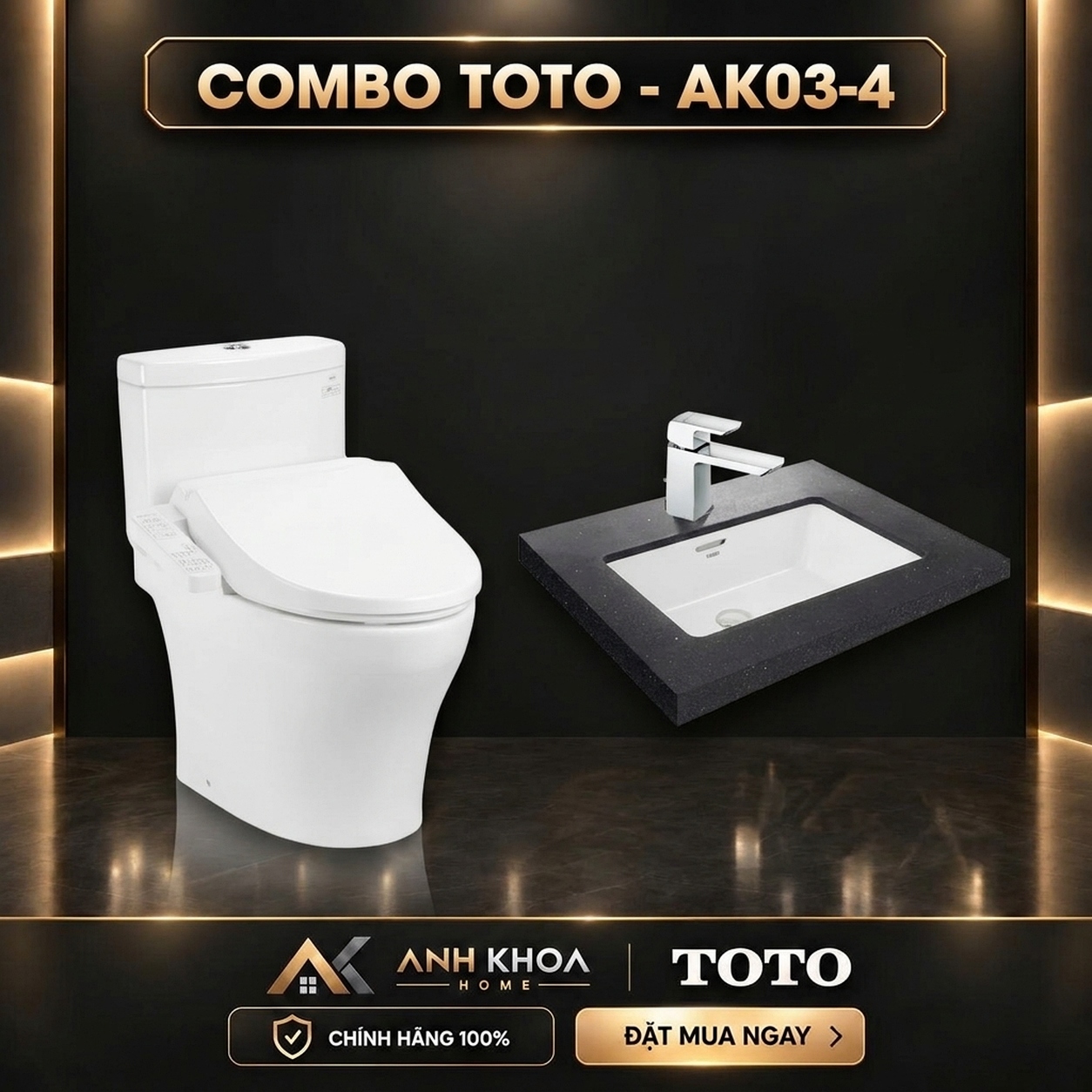 Combo thiết bị vệ sinh TOTO AK03-4