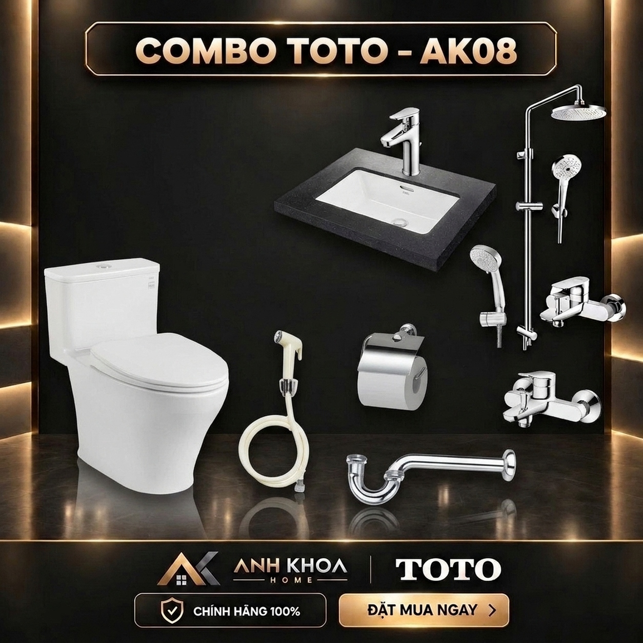 Combo thiết bị vệ sinh TOTO AK08