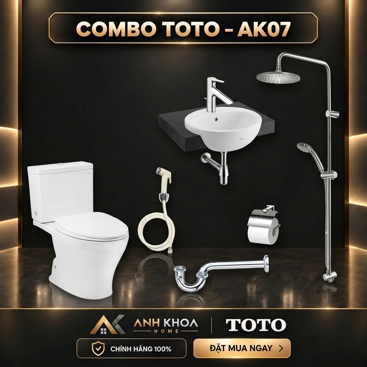 Combo thiết bị vệ sinh TOTO AK07
