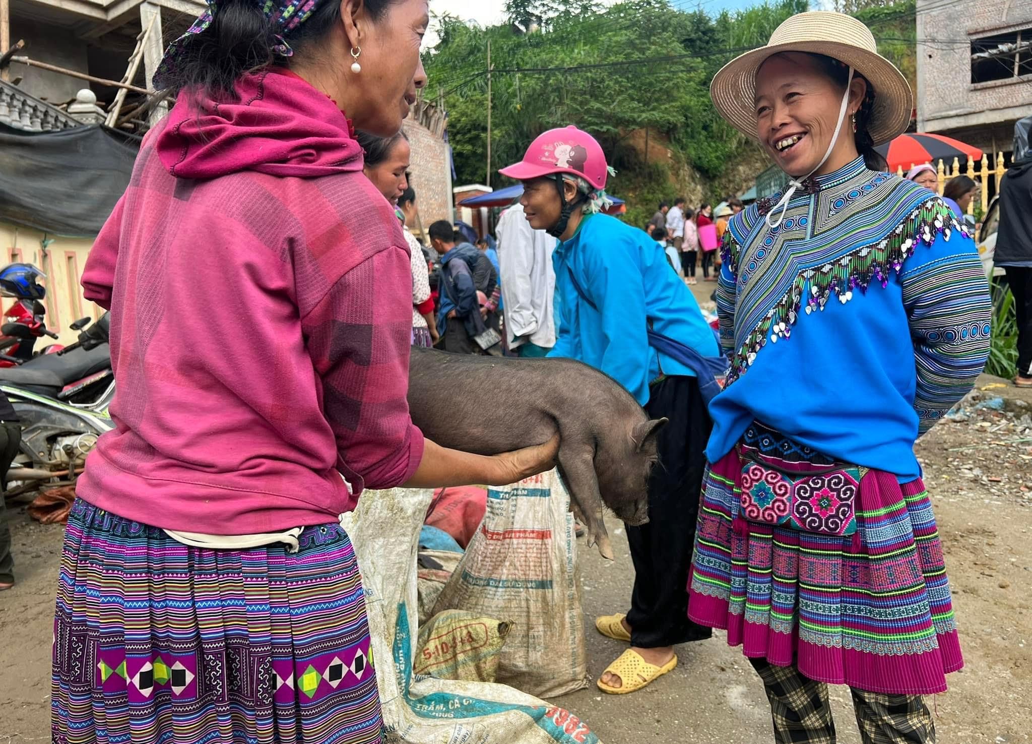 Sin Cheng local fair in Si Ma Cai, Bac Ha, Lao Cai