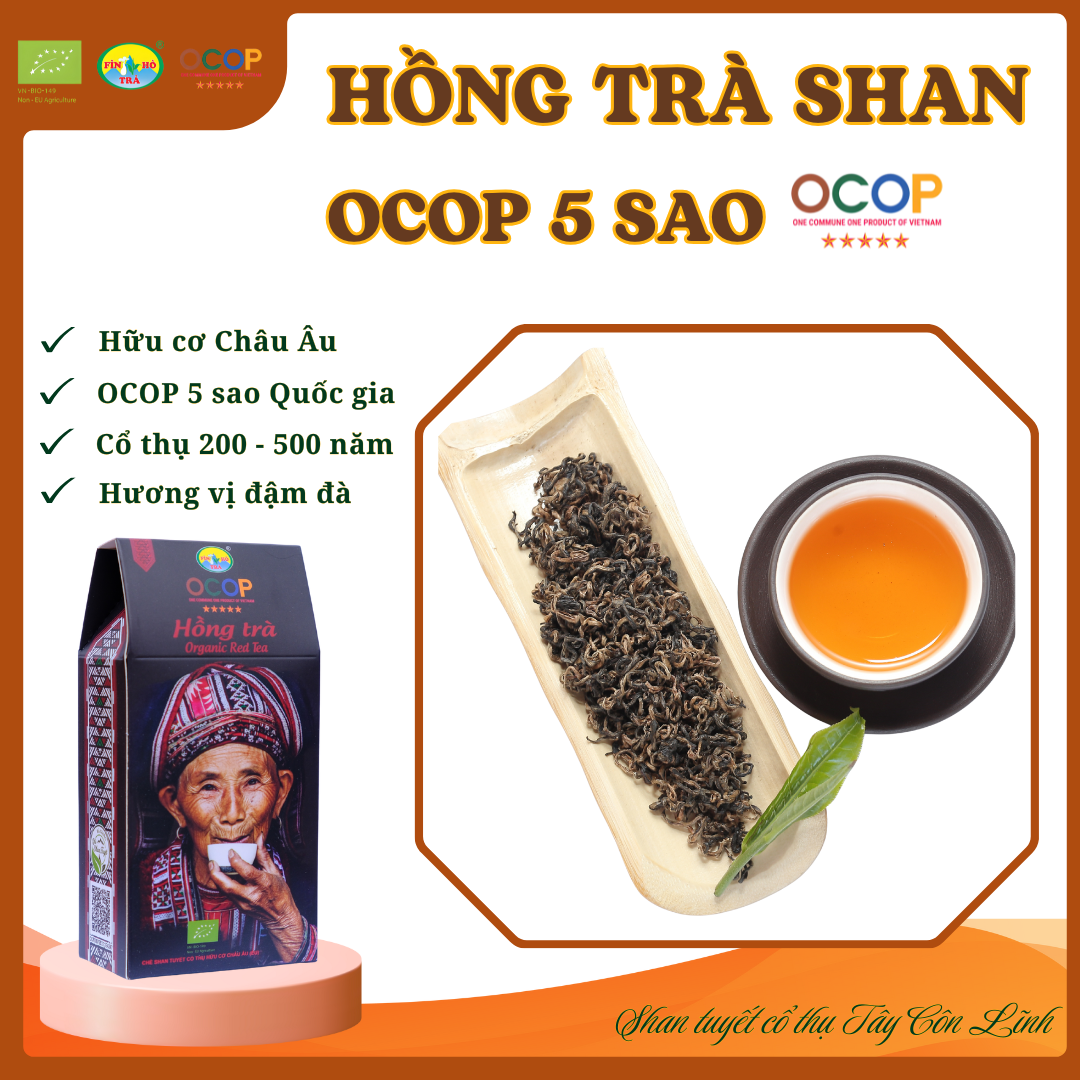 HỒNG TRÀ OCOP 5 SAO- 1 tôm 1 lá- Mã SP: 33