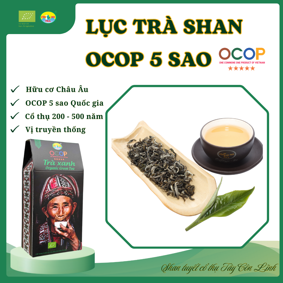 TRÀ XANH OCOP 5 SAO 1 tôm 1 lá Mã SP: 57