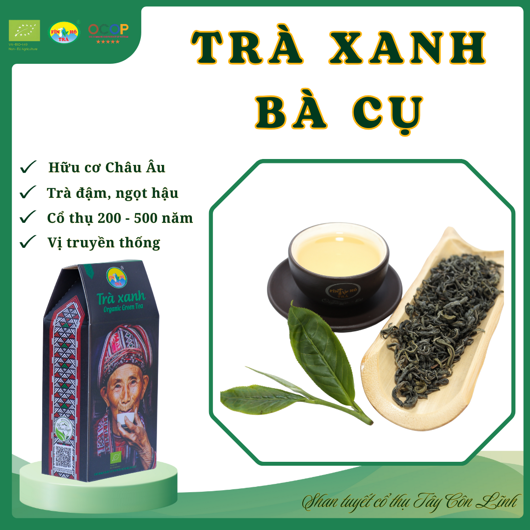 TRÀ XANH BÀ CỤ 1 tôm 2 lá Mã SP: 26