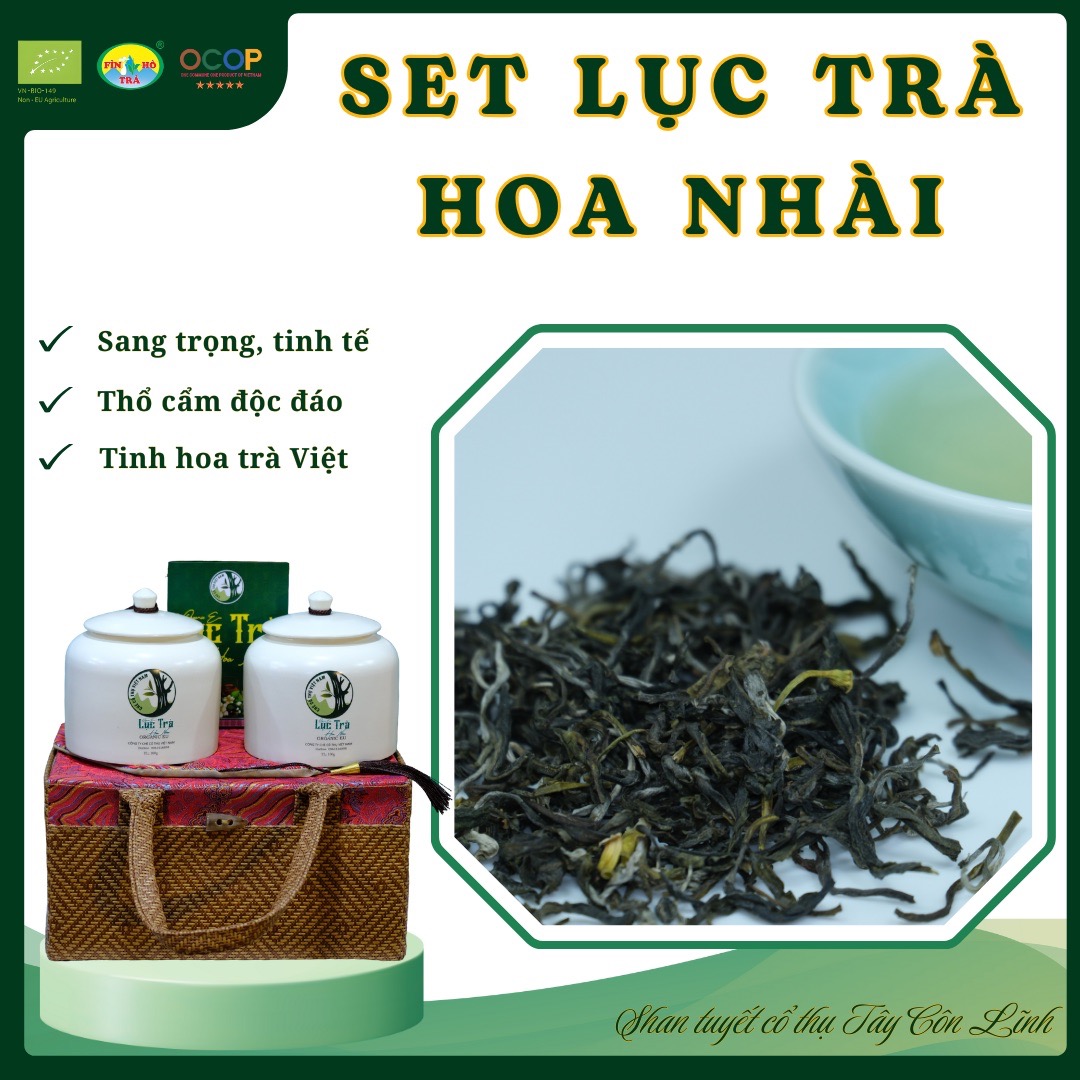 LỤC TRÀ HOA NHÀI (HŨ QUÀ BIẾU CAO CẤP)- Mã SP: 28