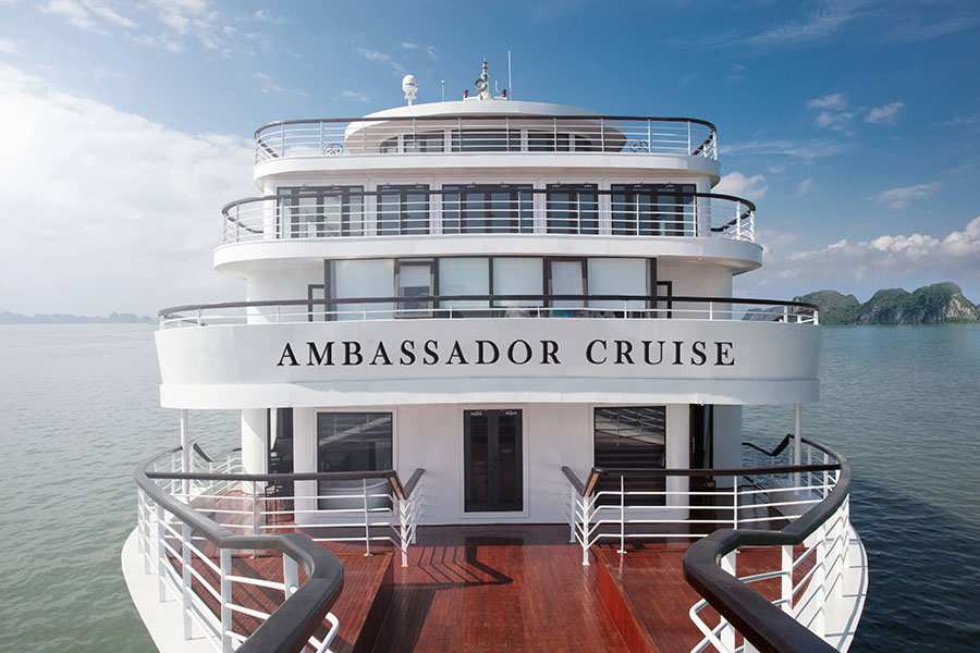 Ambassador 2- Daily Cruise: Hanoi- Halong Bay- Tuan Chau-1,750,000 VND.