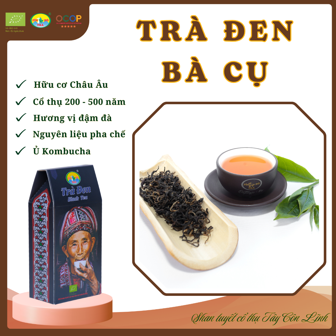 TRÀ ĐEN BÀ CỤ 1 tôm 2 lá Mã SP: 02