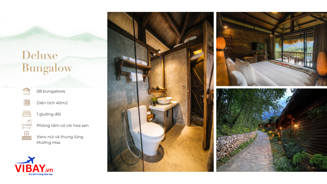 Sapa Jade hill resort hạng phòng Deluxe bungalow
