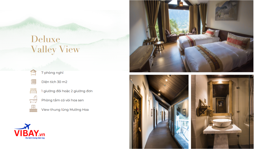 Sapa Jade hill resort hạng phòng deluxe valley 