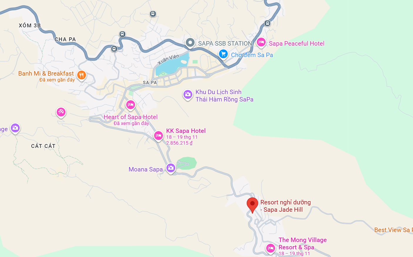 Sapa Jade hill vị trí