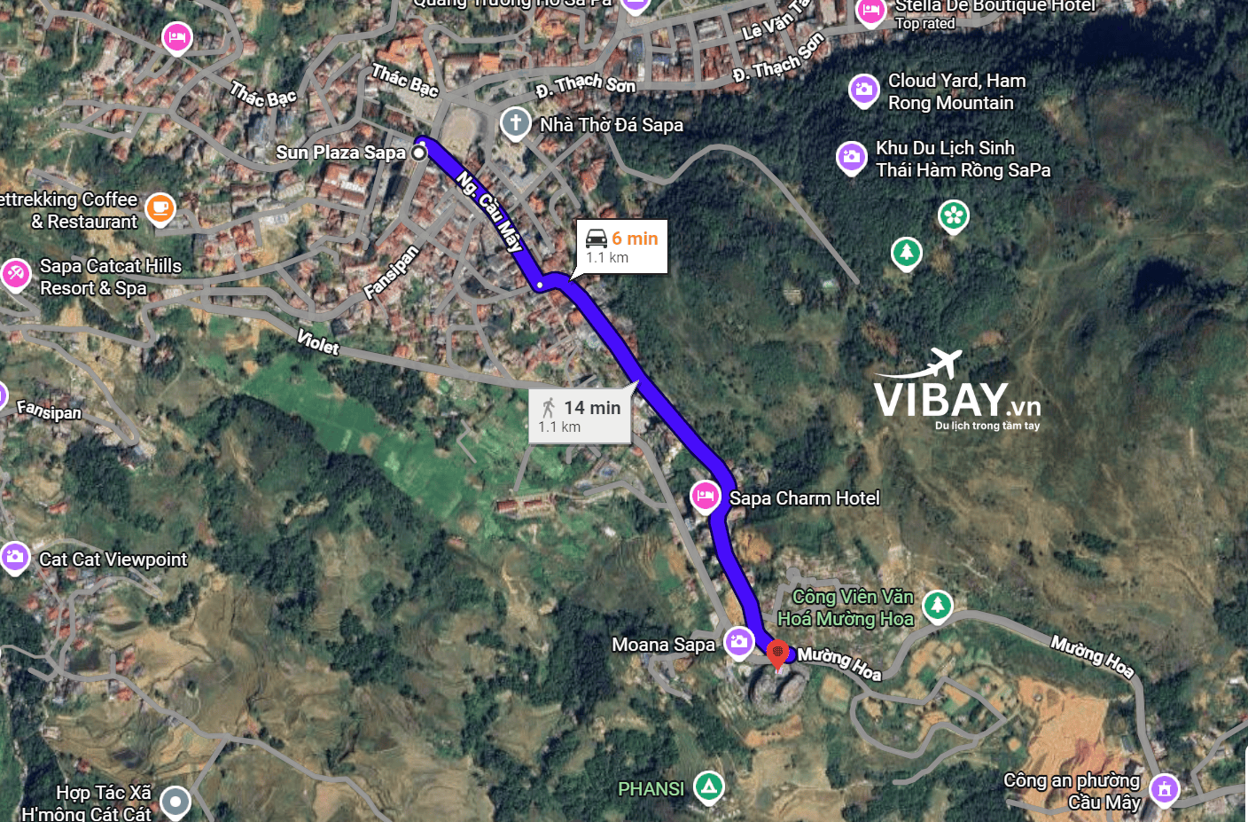 Vị trí khách sạn Pao's Sapa Leisure