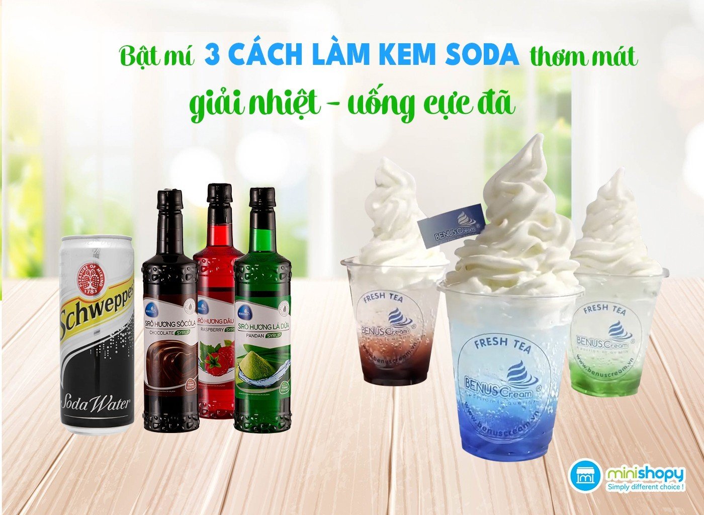 BẬT MÍ 3 CÁCH LÀM KEM SODA THANH MÁT, GIẢI NHIỆT, UỐNG CỰC ĐÃ