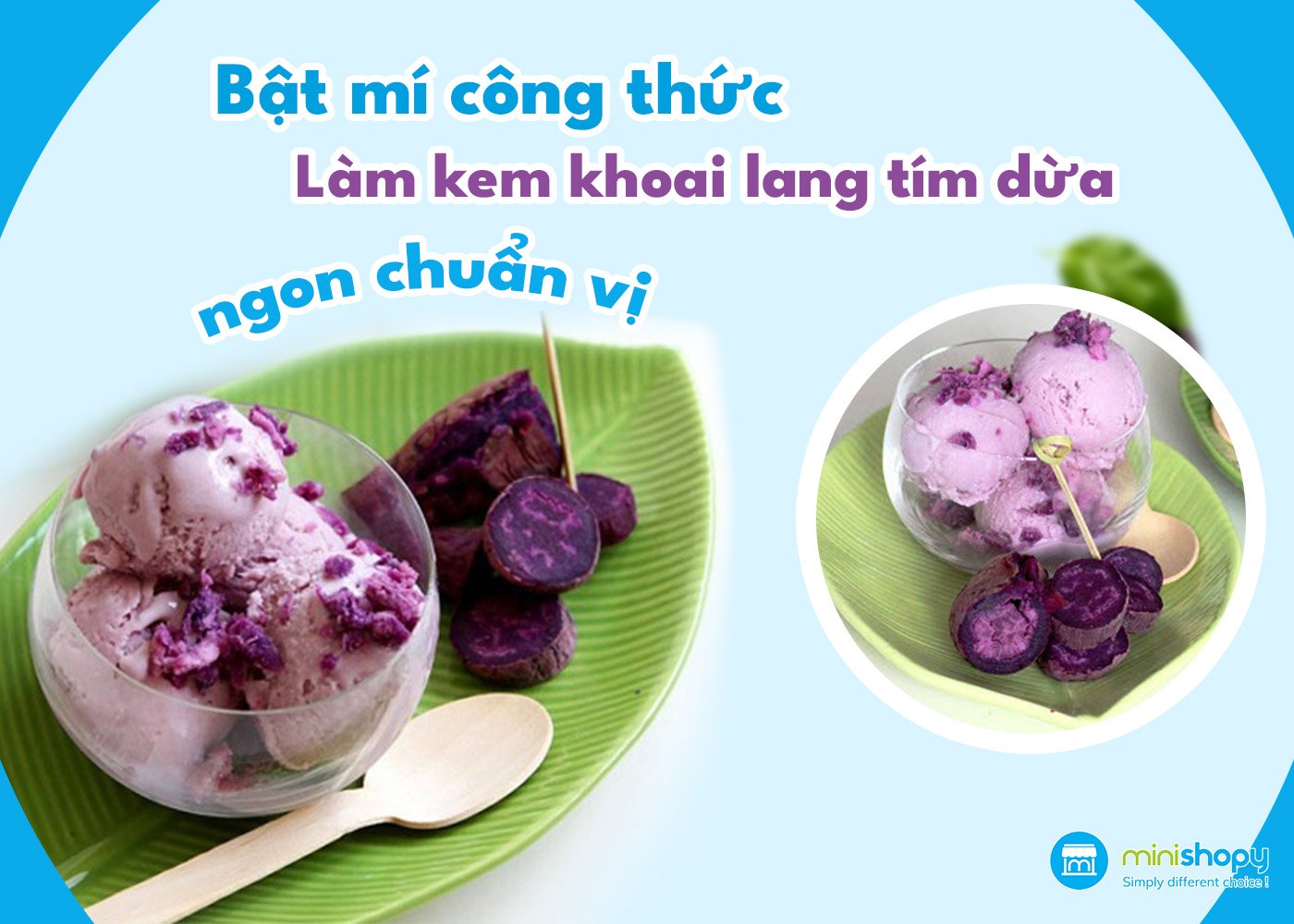 BẬT MÍ CÔNG THỨC LÀM KEM KHOAI LANG TRỨNG DỪA