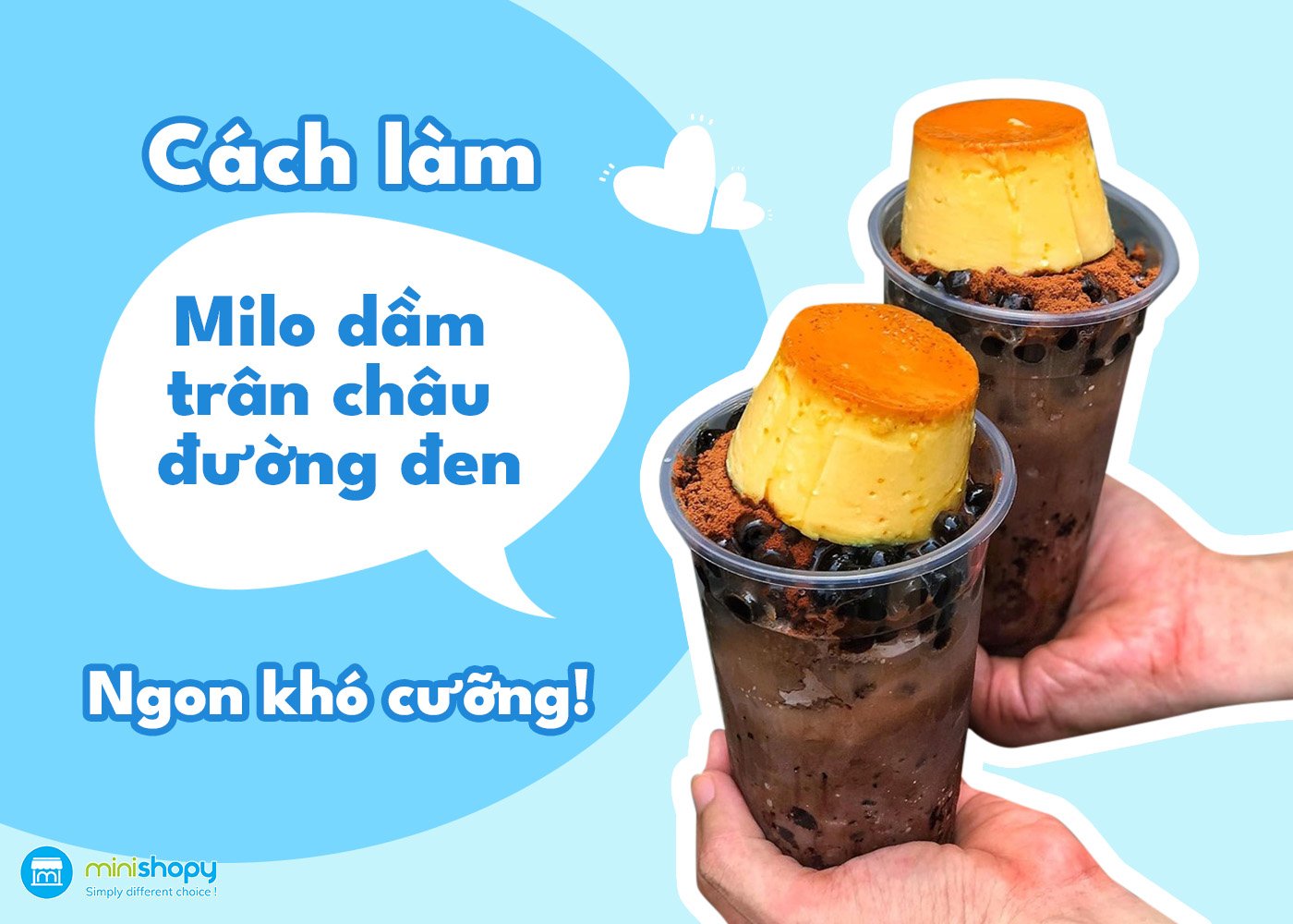 CÁCH LÀM MILO DẦM TRÂN CHÂU ĐƯỜNG ĐEN THƠM NGON KHÓ CƯỠNG