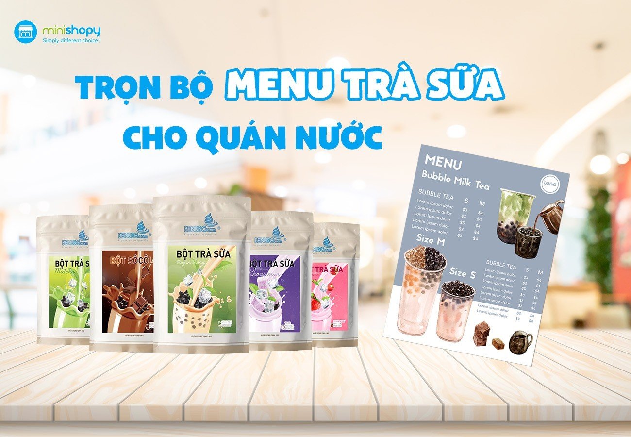 TRỌN BỘ MENU TRÀ SỮA CHO QUÁN NƯỚC TRỌN BỘ MENU TRÀ SỮA CHO QUÁN NƯỚC