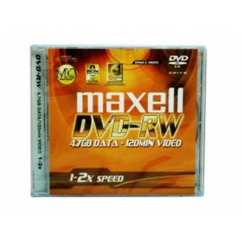 Đĩa DVD-RW Maxell có vỏ nhựa