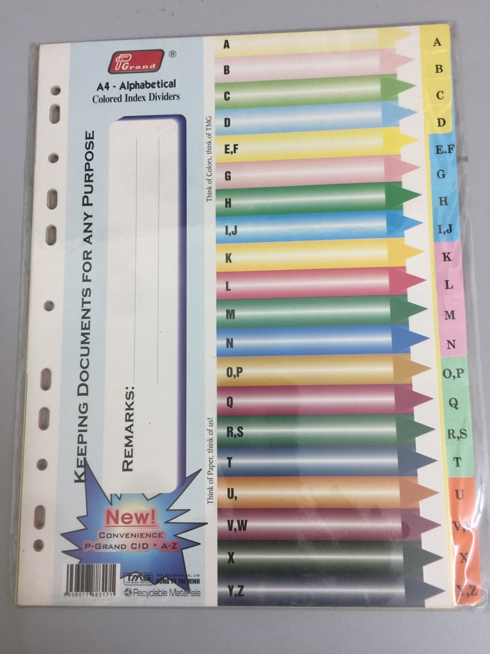 Chia file-Phân trang Văn phòng phẩm TQ