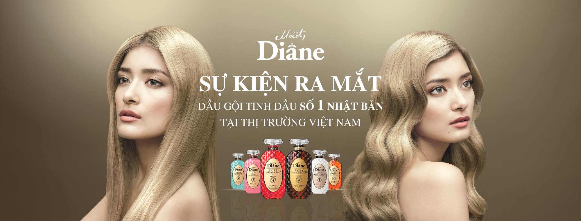 Hapumart và sự kiện ra mắt thương hiệu dầu gội Moist Diane của Nhật.