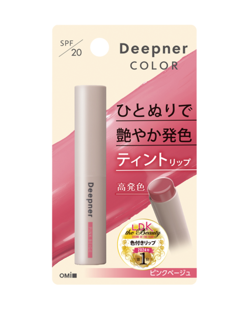Son dưỡng môi chống nắng Omi Menturm deepner màu hồng beige