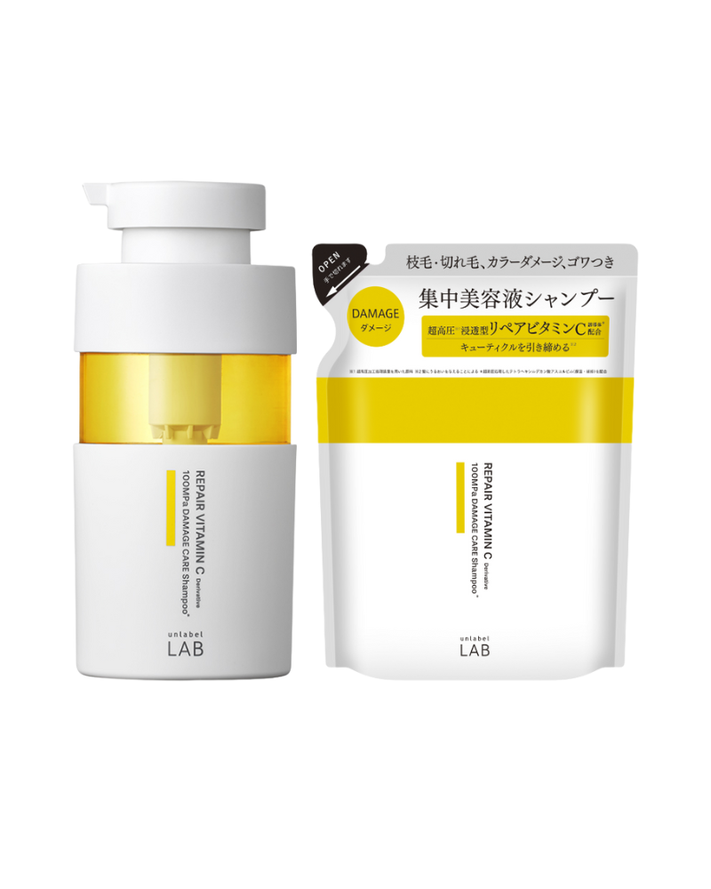 Dầu gội bổ sung Vitamin C Unlabel Lab chăm sóc tóc hư tổn