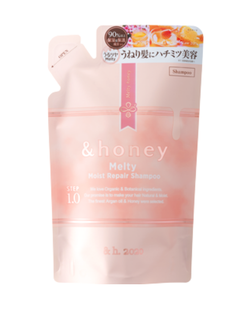 Dầu gội dưỡng tóc suôn mượt vào nếp 1.0 &honey melty (Túi refill) 350 ml