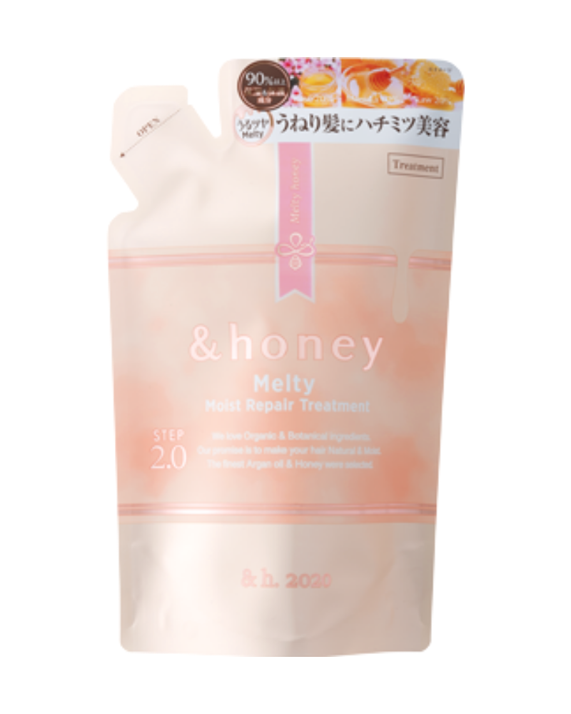 Dầu xả dưỡng tóc suôn mượt vào nếp 2.0 &honey melty (Túi refill) 350 g