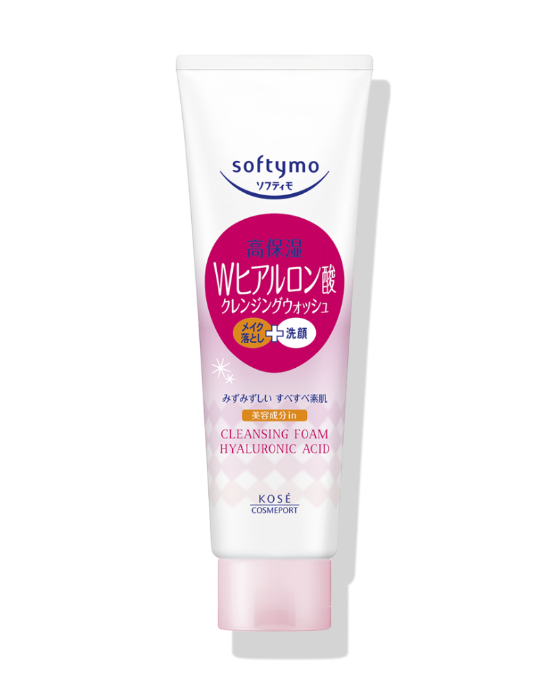 Sữa rửa mặt & tẩy trang tạo bọt dưỡng ẩm bổ sung Hyaluronic Acid Softymo 190g