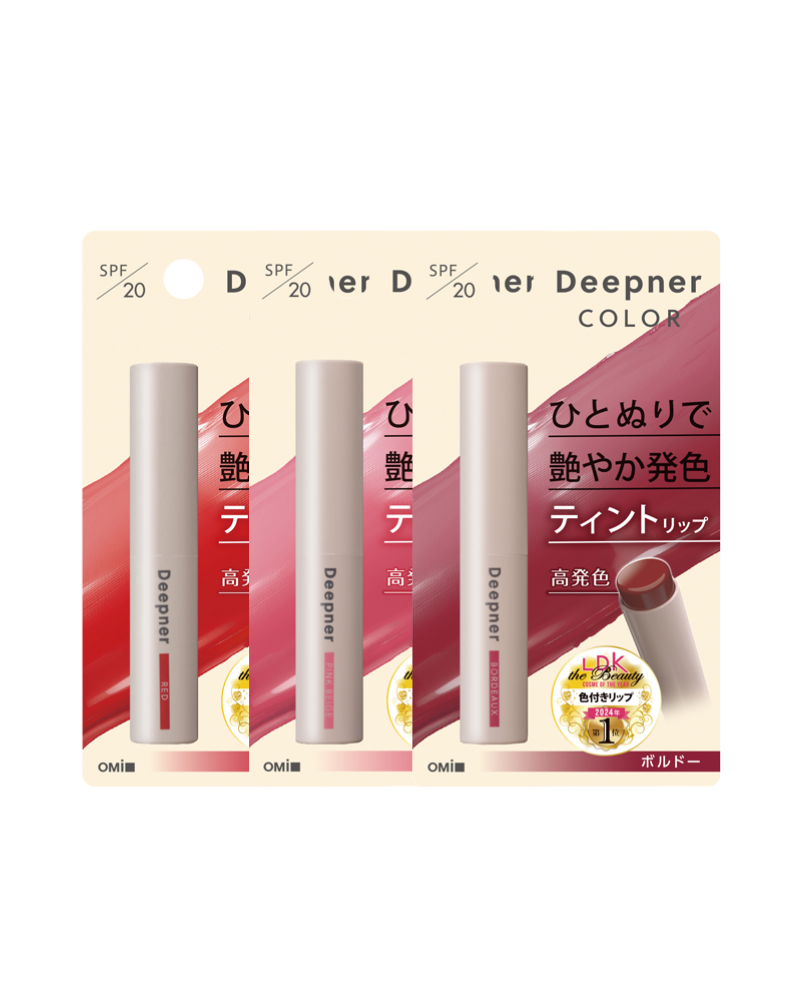 Son dưỡng môi chống nắng Omi Menturm deepner màu đỏ
