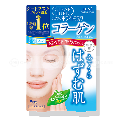 Mặt nạ dưỡng trắng da và bổ sung Collagen Clear Turn