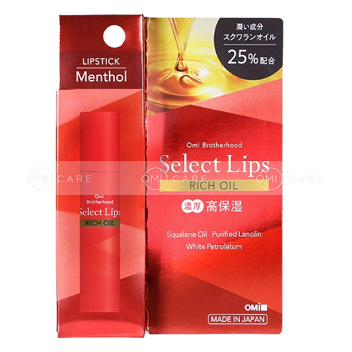 Son dưỡng môi từ dầu thiên nhiên Omi select