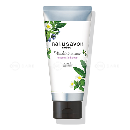Sữa rửa mặt tạo bọt Softymo Natu Savon hương hoa cúc và lê tuýp 130g