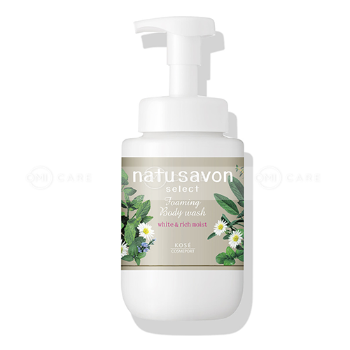 Sữa tắm tạo bọt dưỡng trắng và làm mềm mịn da Softymo Natu Savon 450 ml