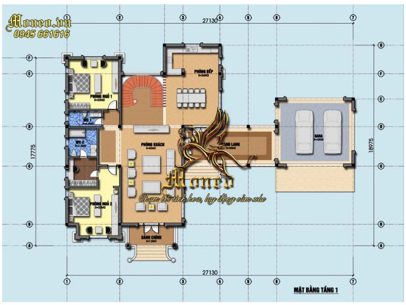 giá thiết kế biệt thự tân cổ điển đẹp là bao nhiêu?