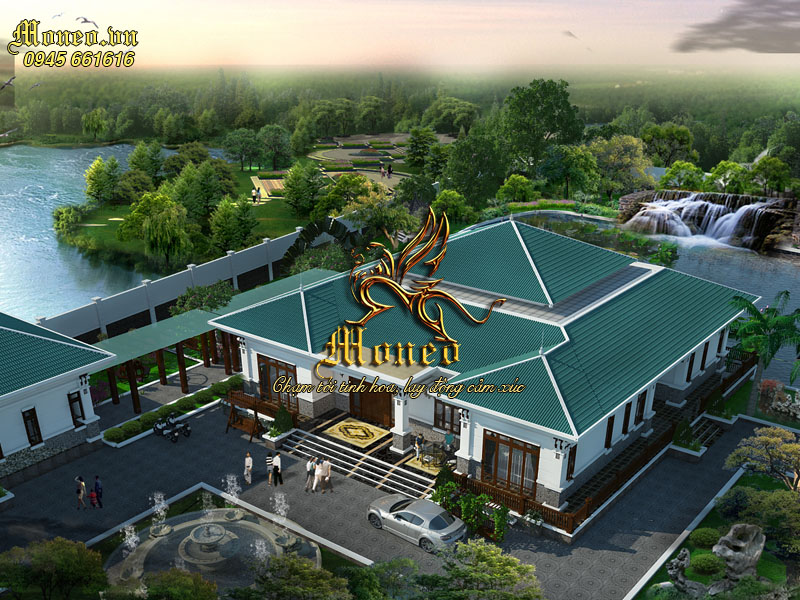 mẫu biệt thự 400m2 đẹp